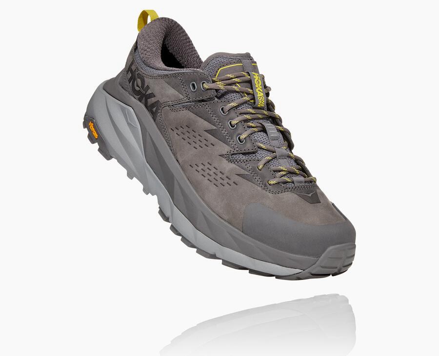 Hoka Mens Trail Shoes NZ - Hoka Kaha Low Gore-Tex Grey (BUJ675921)